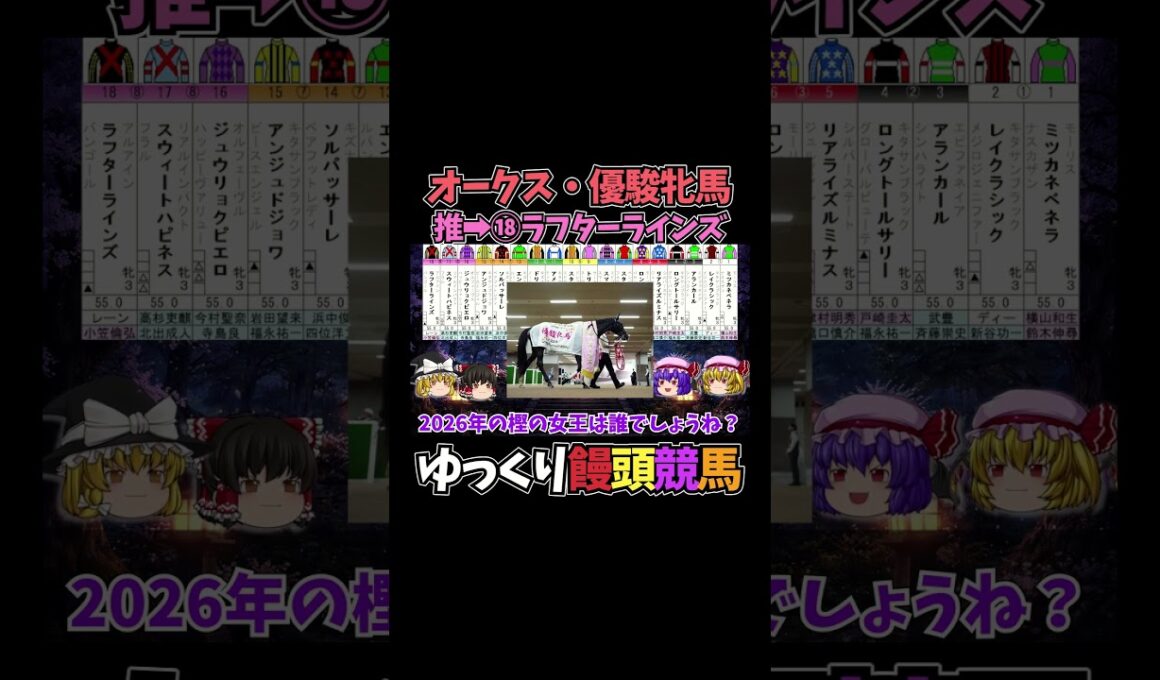 オークス・優駿牝馬　【競馬予想・結果発表】