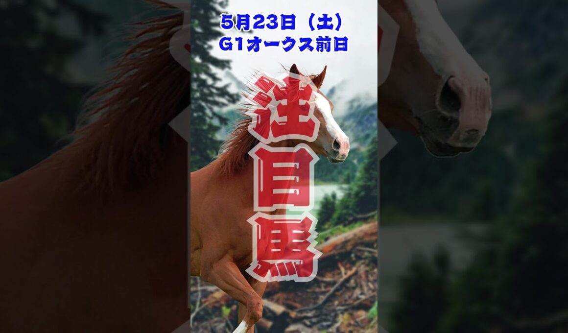 g1優駿牝馬オークス前日　中央競馬予想　5月23日　注目馬#shorts