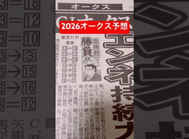 2026年5月24日東京11レース優駿牝馬オークスの渾身予想です#馬券 #競馬 #東京競馬予想 #オークス