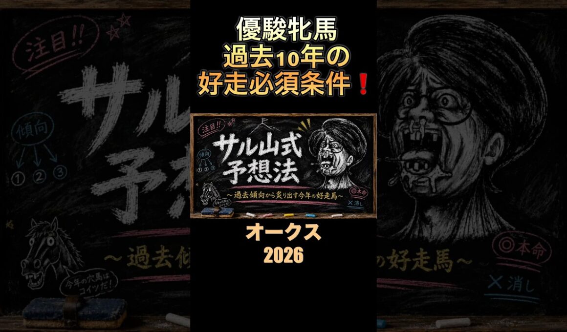 オークス過去10年の、好走馬必須条件‼️優駿牝馬2026# #オークス2026 #競馬予想 #過去10年