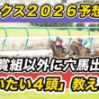 【オークス2026予想見解】桜花賞組以外に穴馬出現！スターアニスら「買いたい4頭」教えます