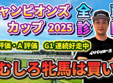 【チャンピオンズカップ2025】全頭診断～最終結論と各馬の評価は概要欄へ～