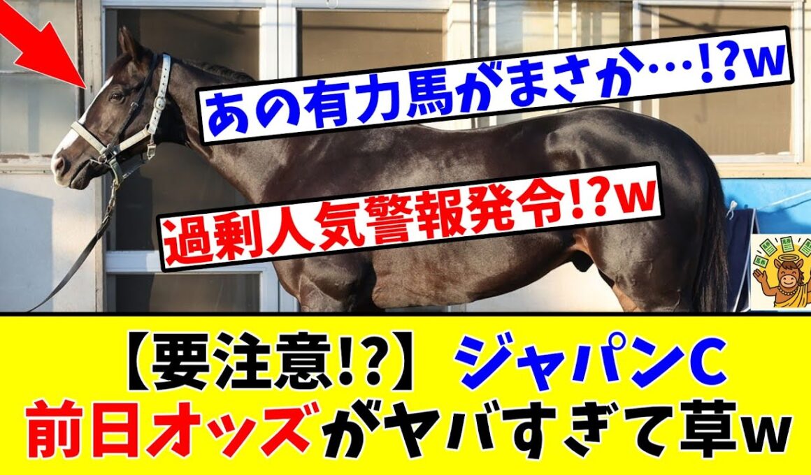 【ジャパンカップ】【過剰人気注意報発令中!?】ジャパンCの前日オッズがヤバすぎて草www