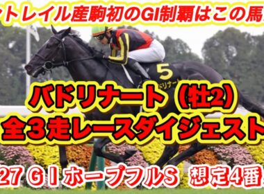 【バドリナート】G IホープフルS想定4番人気！コントレイル産駒初G I勝利目指す馬の全3走レースダイジェスト