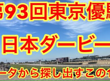 第93回東京優駿　日本ダービー　データから探し出したこの一頭