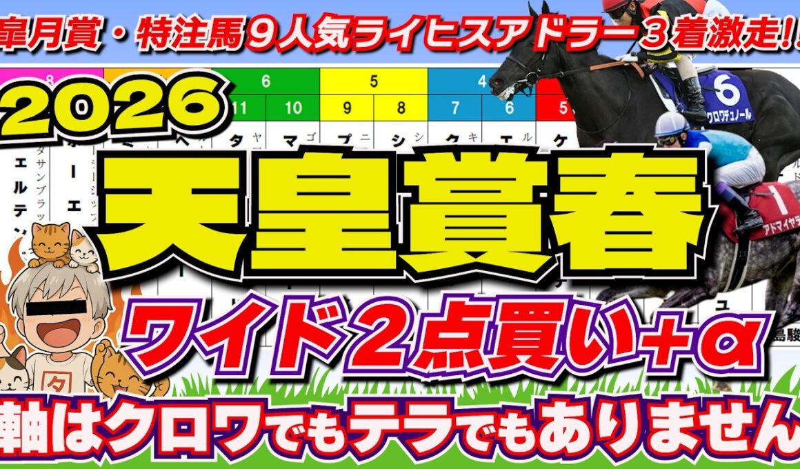 天皇賞春2026「これしかない！ガチで爆裂必至の組み合わせ！」