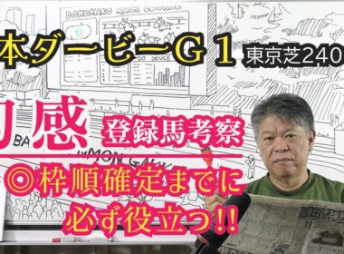 【日本ダービー2026】予習動画  今年の日本ダービーはどんな馬達のレース！？先ずは登録馬を初感(ファーストインプレッション)にて考察します！