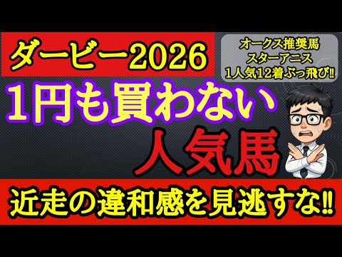 【日本ダービー2026】危険な人気馬！ロブチェンやリアライズシリウス、ゴーイントゥスカイの中で不安材料によって一番飛びそうなのはあの馬！
