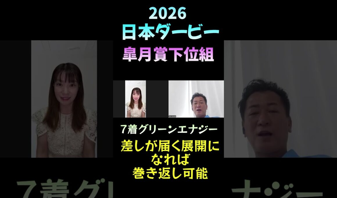 皐月賞下位組の評価【日本ダービー2026】