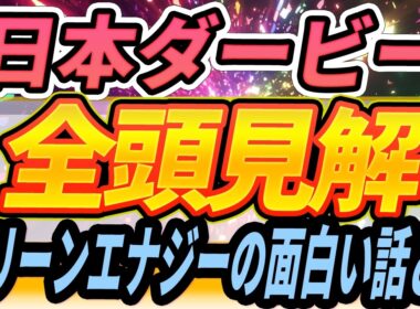 【日本ダービー】熱発のグリーンエナジーにまつわる話・ライヒスは2400m持つのか・買う馬・買わない馬『全頭見解』