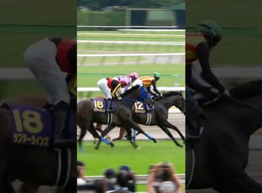 今村聖奈騎手、オークス１着でゴールし渾身のガッツポーズ。　歴史に残る一戦　#オークス　#ジュウリョクピエロ　#今村聖奈