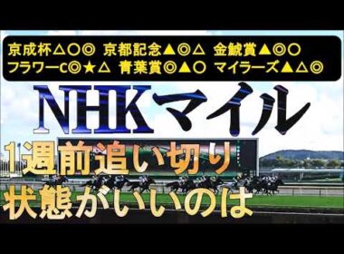 NHKマイルカップ2026　1週前追い切り　ここに向けて調子を上げてるのは