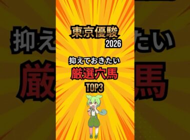 [日本ダービー2026] 抑えておきたい厳選穴馬TOP3  #競馬 #shorts #穴馬 #日本ダービー #東京優駿 #競馬予想 #競馬ショート #ランキング
