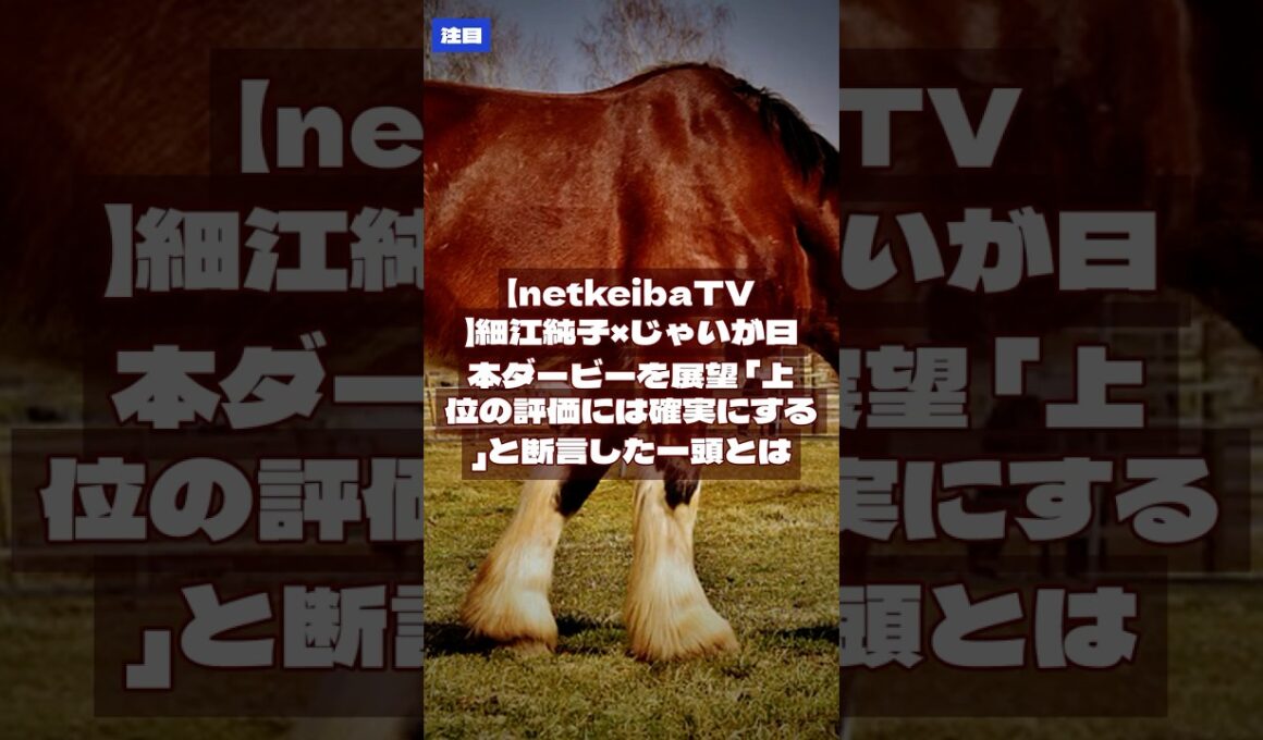 【netkeibaTV】細江純子×じゃいが日本ダービーを展望 「上位の評価には確実にする」と断言した一頭とは 2026年5月29日｜競馬速報 #Shorts