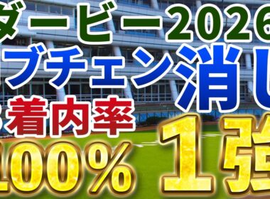 日本ダービー2026【◎絶対軸】公開‼️「ロブチェン」「リアライズシリウス」じゃない‼️圧倒的軸向き、3着以内100％の１強は👀⁉️