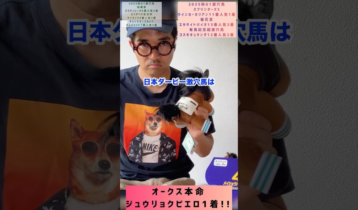 【日本ダービー2026】激穴競馬予想YouTuberになりたいおとこの日本ダービー激穴馬　#日本ダービー #メイショウハチコウ　#穴馬 #競馬予想 #ロジャーバローズ　#激穴馬