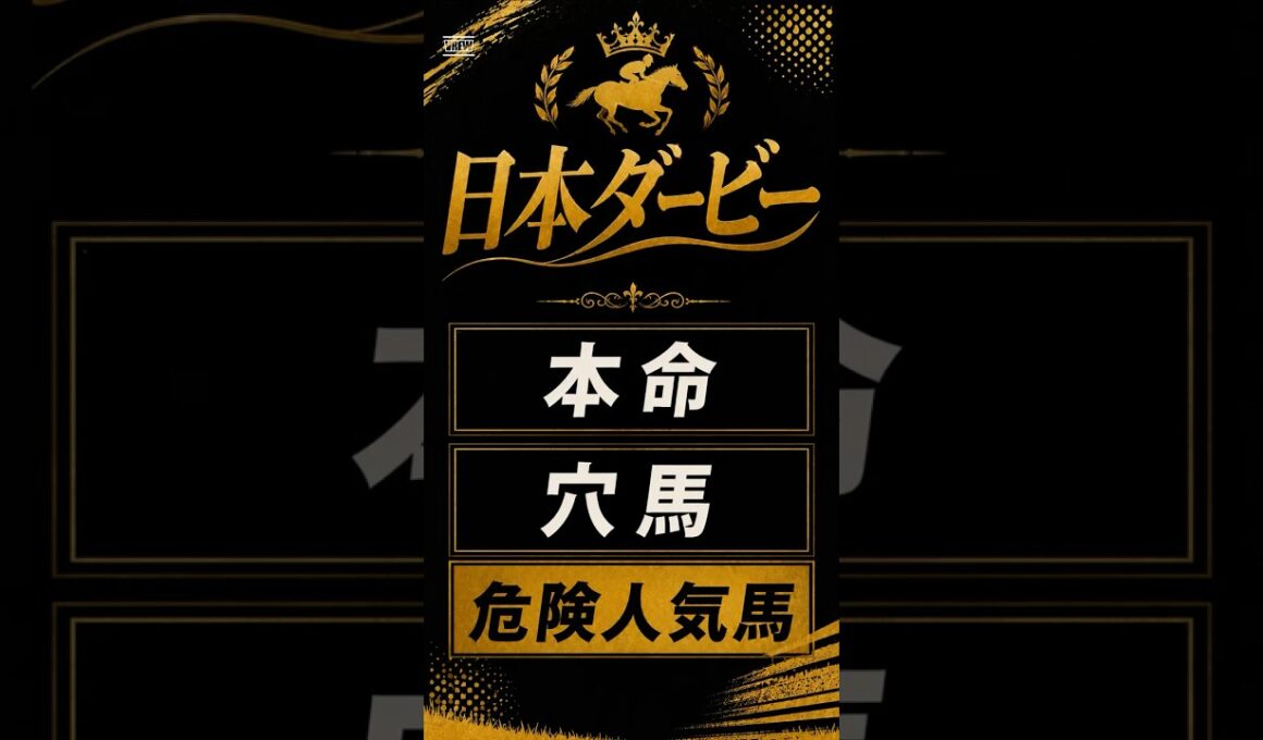 【日本ダービー 2026年】最終予想#日本ダービー #日本ダービー2026 #日本ダービー予想 #東京優駿 #競馬予想