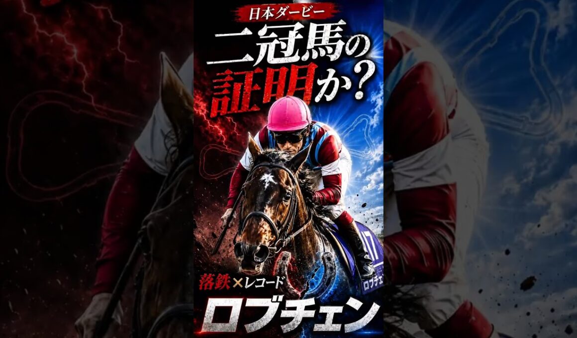 【日本ダービー】ロブチェン二冠ある？落鉄レコード勝ちの衝撃