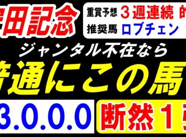 【 安田記念 2026 】 ジャンタル不在なら 普通にこの馬！（13.0.0.0）断然１強！