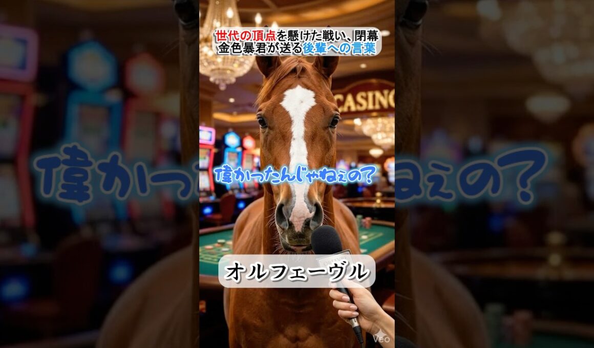 オークス・ダービーを終えた後輩へ、オルフェーヴルが贈るトゲだらけの労い。笑 #オルフェーヴル #競馬 #名馬 #日本ダービー #オークス  #ウマ娘