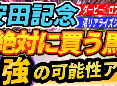 【安田記念】混戦じゃなく1強？◎雨でも上位評価する『絶対に買う馬』【Part1】
