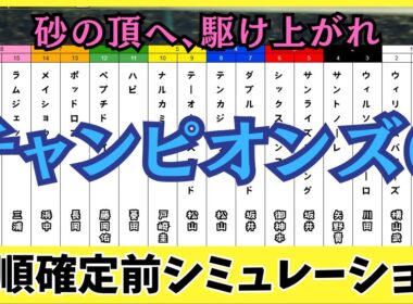 【チャンピオンズカップ2025】枠順確定前シミュレーション 砂の頂へ、駆け上がれ。ダートの王座は、誰にも譲れない