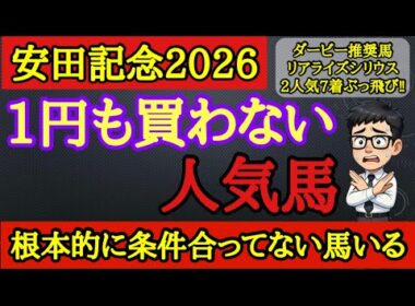 【安田記念2026】この馬を狙ったら絶対後悔する…上位人気3頭の中に"東京マイル根本アウト"の馬がいる件