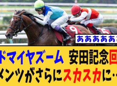 【安田記念】アドマイヤズーム回避でメンバーがさらにスカスカに…【競馬反応集】