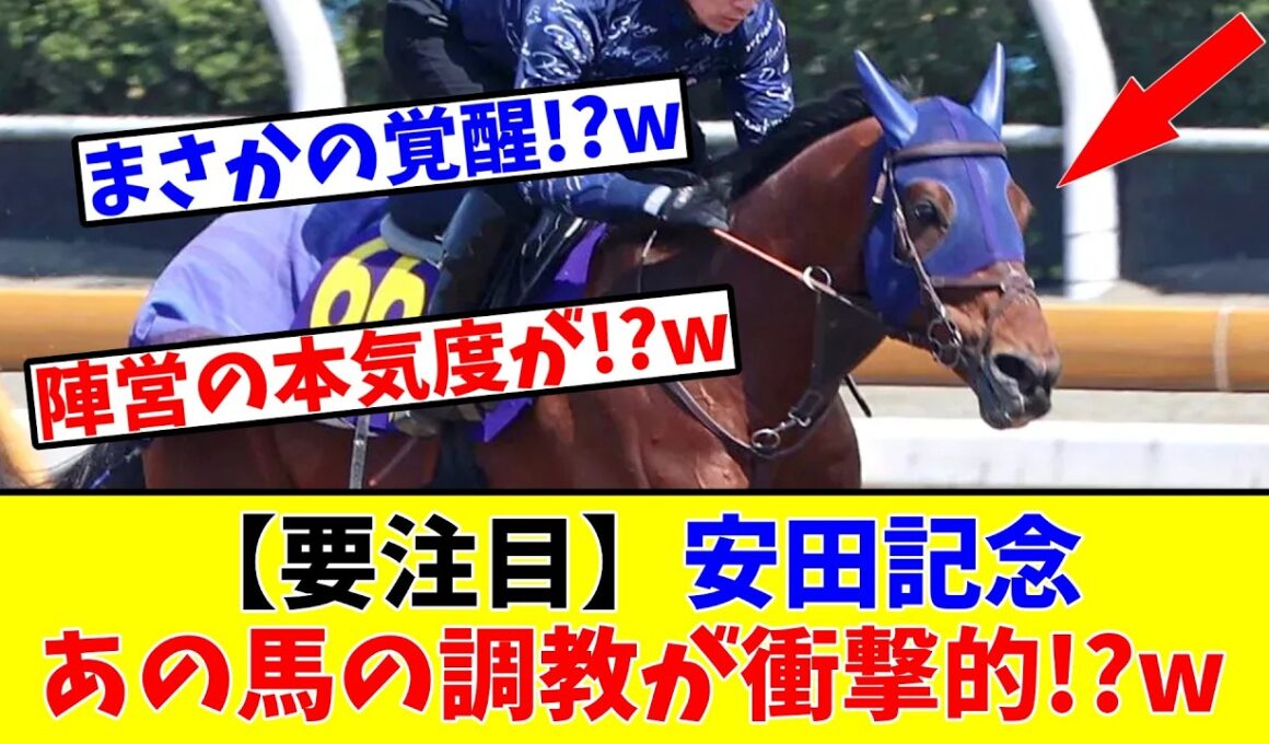 【安田記念】【要注目】あの馬の調教が衝撃的!?w