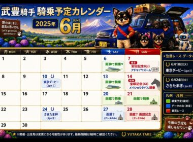 【武豊】次走報！6月の騎乗スケジュール 安田記念アドマイヤズーム回避で残念、宝塚記念メイショウタバルに期待