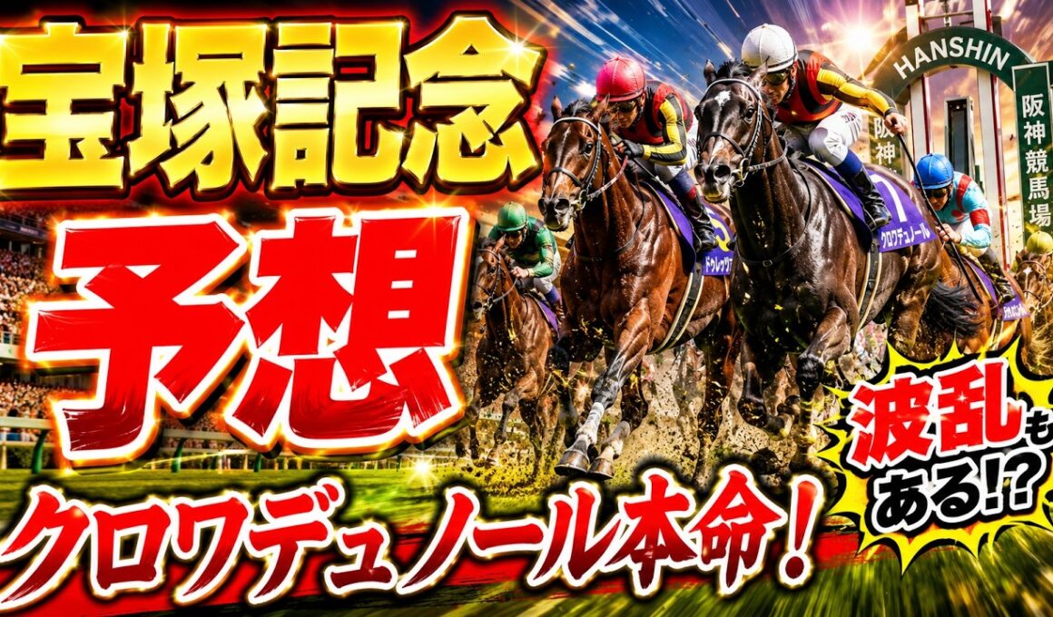 【2026年宝塚記念】クロワデュノール本命！春古馬三冠へ視界良好！予想買い目を徹底解説
