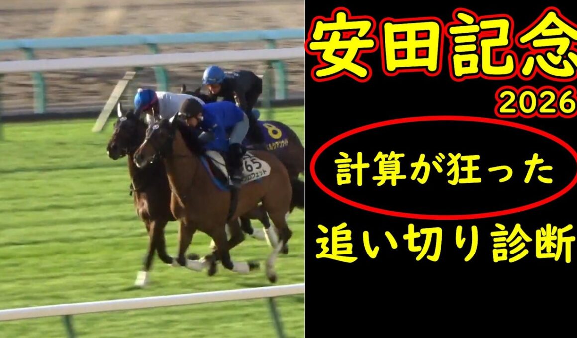 【安田記念2026追い切り診断】計算が狂う 予定変更の週に見えた違和感