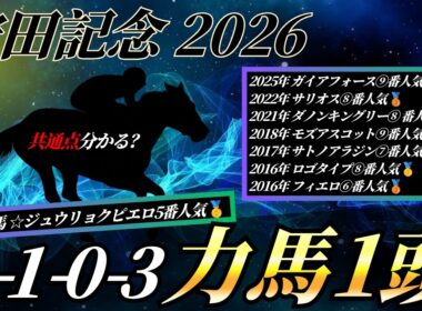 安田記念2026【データ考察】大混戦のマイル王決定戦🔥この馬が面白そうです。