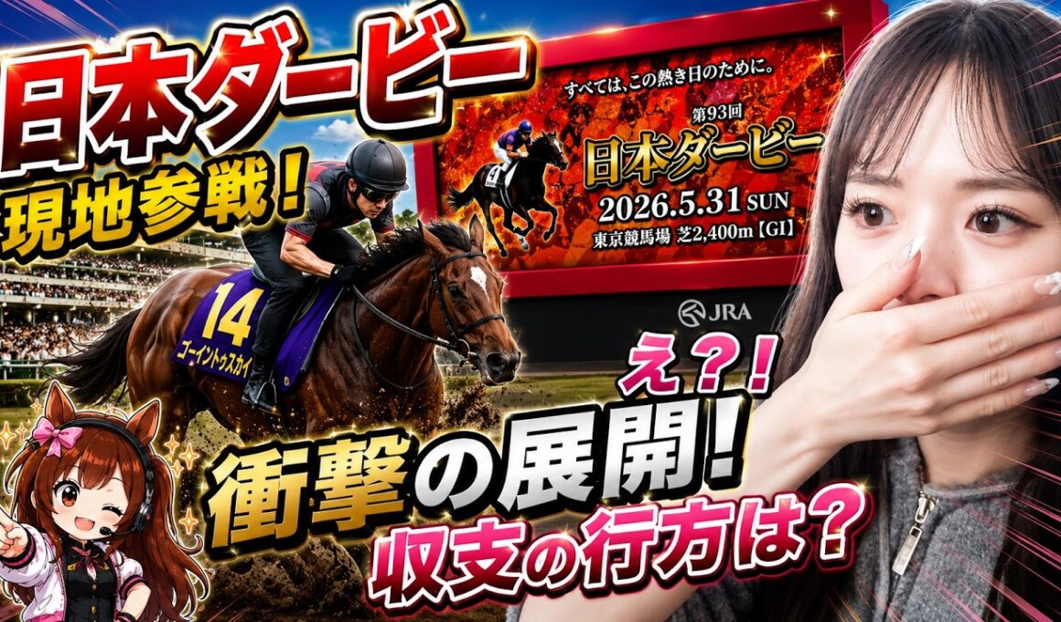 【日本ダービー2026 現地参戦】衝撃の展開！収支の行方は？