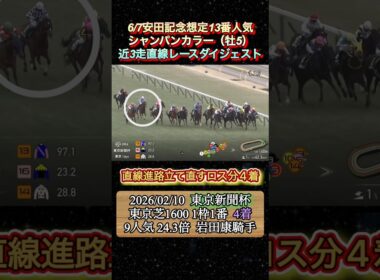 【シャンパンカラー】 安田記念想定13番人気！近3走ダイジェスト　#競馬  #安田記念  #シャンパンカラー  #岩田康成  #shorts