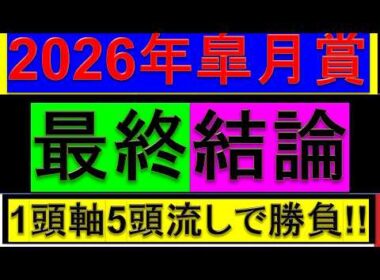 2026年 皐月賞 最終結論【この6頭しか考えられない】