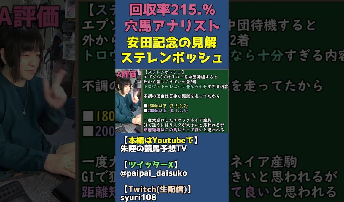 ステレンボッシュは復活した？エピファネイア産駒の見解【安田記念全頭診断】 #shorts