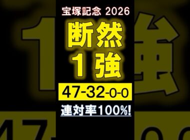 【 宝塚記念 2026 】 断然１強！ #競馬 #宝塚記念 #shorts