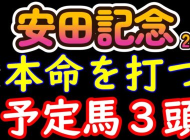【安田記念2026本命候補3頭】7頭から消えた4頭 計算が狂っても最後まで残した結論