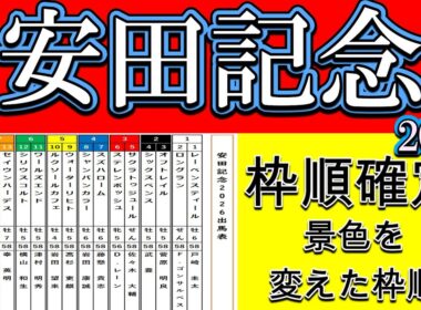 【安田記念2026枠順確定】本命候補3頭では終われない 景色を変えたのはこの枠順でした