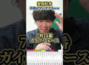 【競馬予想】安田記念の枠順がヤバすぎるwww#競馬#競馬予想#安田記念