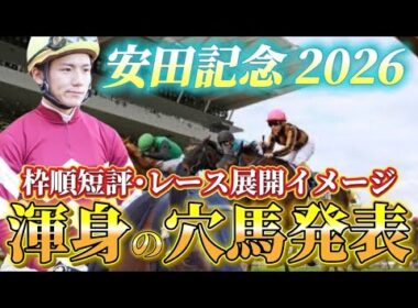 【安田記念2026】【レース展開】枠順確定後の渾身の穴馬とレース展開予想•見解