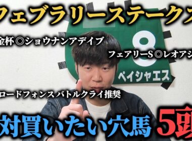【競馬予想】フェブラリーステークスで好走期待出来る穴馬5頭