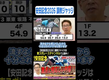 【#安田記念 2026】満点に相応しい馬は！？ 安田隆行元調教師が調教ジャッジ《東スポ競馬》#shorts