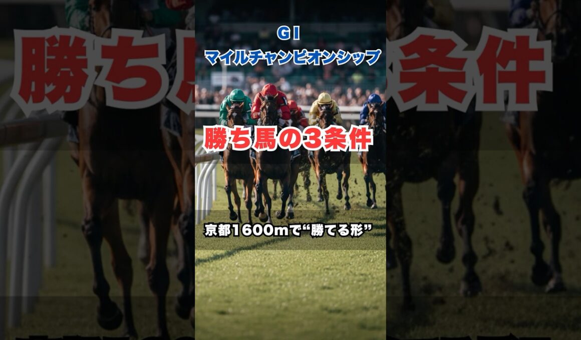 【マイルCS】京都1600mで“勝てる馬”はこの条件！人気馬の死角と激走パターン #マイルチャンピオンシップ #マイルCS #京都1600m #競馬予想  #G1予想 #競馬データ