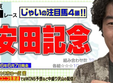 【競馬】安田記念でのじゃいの予想【勝ち馬予想】