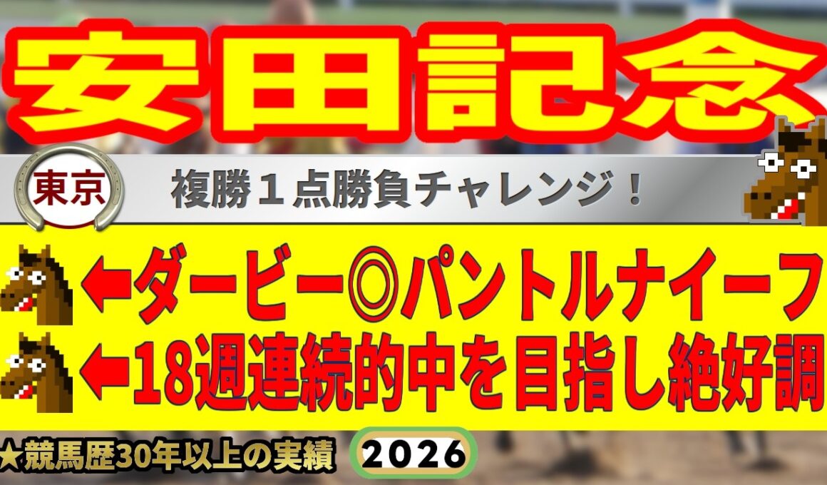 安田記念2026競馬予想🔥9連続G1的中男の本命馬は！？