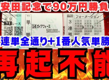 【大負け】安田記念で3連単全通りと一番人気の単勝50万円買った結果