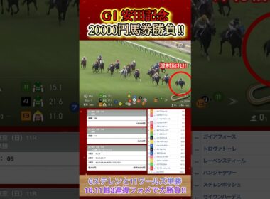 安田記念に20000円大勝負してみた！  #競馬  #馬券勝負  #安田記念  #シックスペンス  #武豊  #shorts