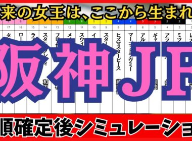 【阪神ジュベナイルフィリーズ2025】 枠順確定後シミュレーション 未来の女王は、ここから生まれる アランカールは2枠4番、マーゴットラヴミーは4枠7番に確定